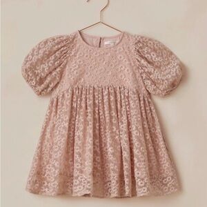 Noralee Luna Dress Rose Embroidered Daisy + Bloomers Size 2Y Toddler